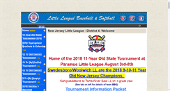 Desktop Screenshot of njlldistrict4.com